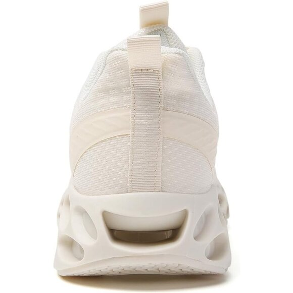 Women's Cream Athletic Tennis Walking Shoes Fashion Sport Running Sneakers - Picture 6 of 7